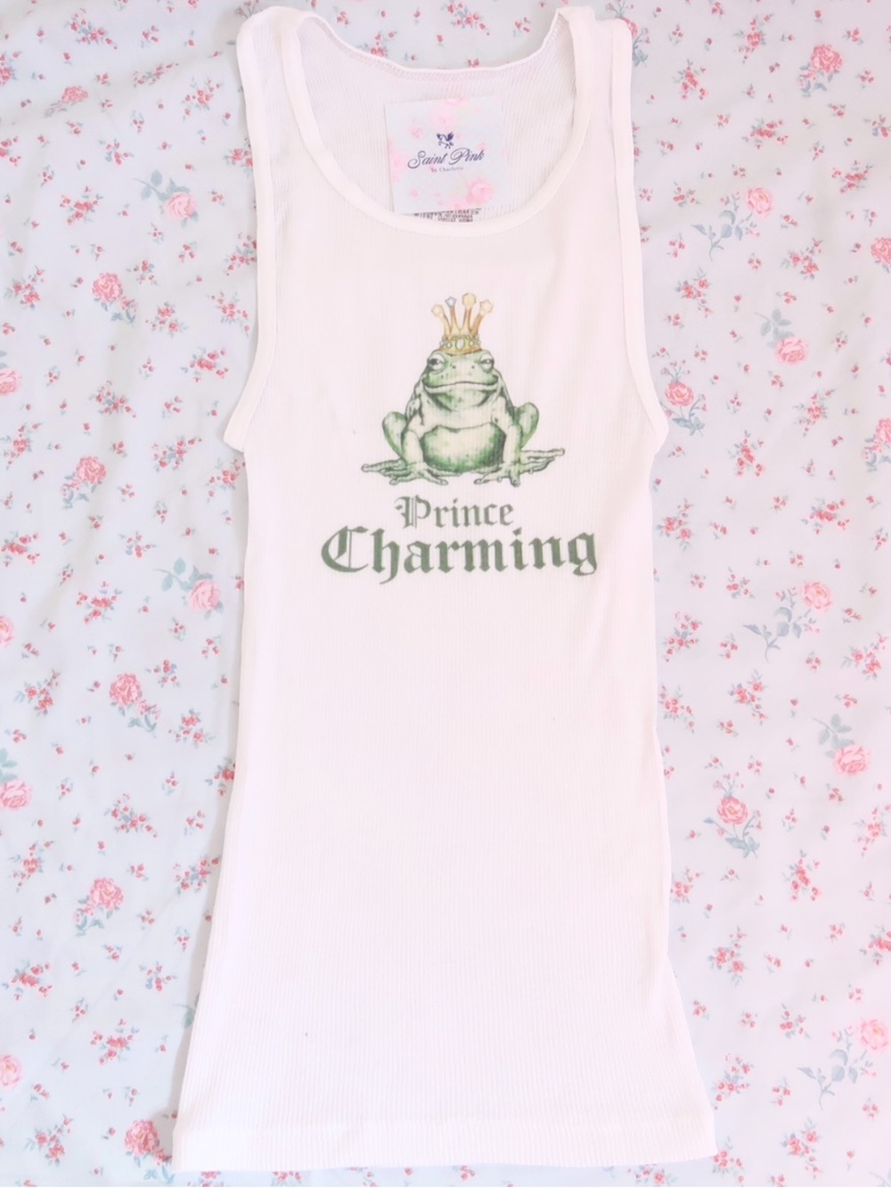 Y2k graphic princess tank top 2000s top